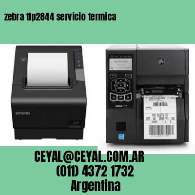 zebra tlp2844 servicio termica