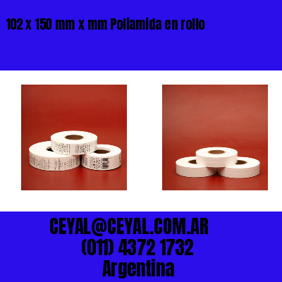 102 x 150 mm x mm Poliamida en rollo