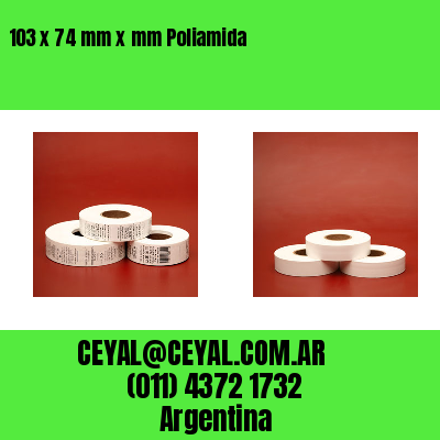 103 x 74 mm x mm Poliamida
