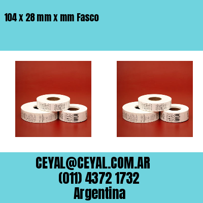 104 x 28 mm x mm Fasco