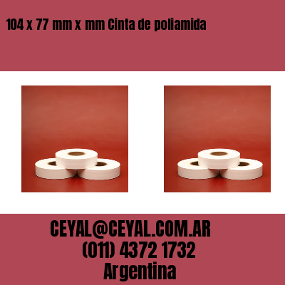 104 x 77 mm x mm Cinta de poliamida