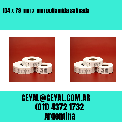 104 x 79 mm x mm poliamida satinada