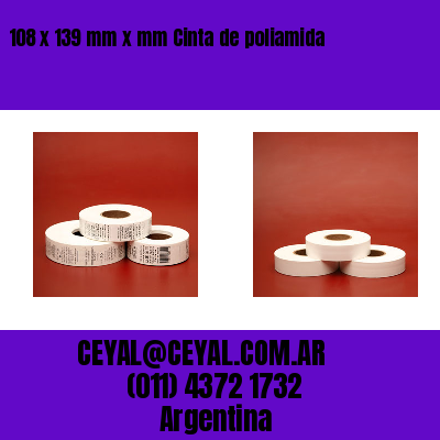 108 x 139 mm x mm Cinta de poliamida