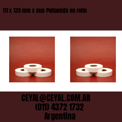 111 x 135 mm x mm Poliamida en rollo