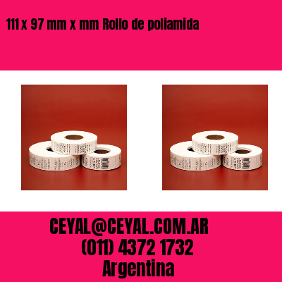 111 x 97 mm x mm Rollo de poliamida