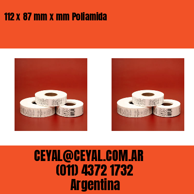 112 x 87 mm x mm Poliamida