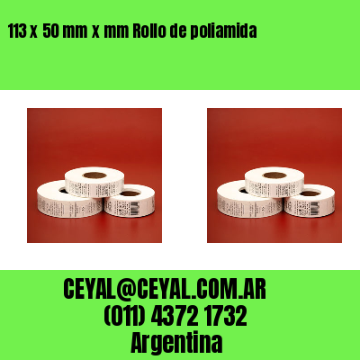 113 x 50 mm x mm Rollo de poliamida