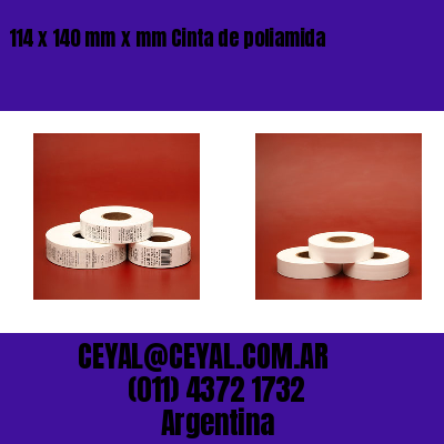 114 x 140 mm x mm Cinta de poliamida