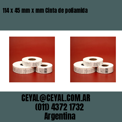 114 x 45 mm x mm Cinta de poliamida