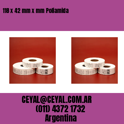 118 x 42 mm x mm Poliamida