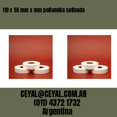 119 x 55 mm x mm poliamida satinada