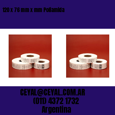 120 x 76 mm x mm Poliamida
