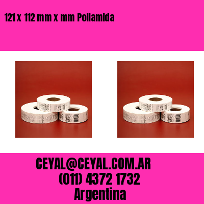 121 x 112 mm x mm Poliamida