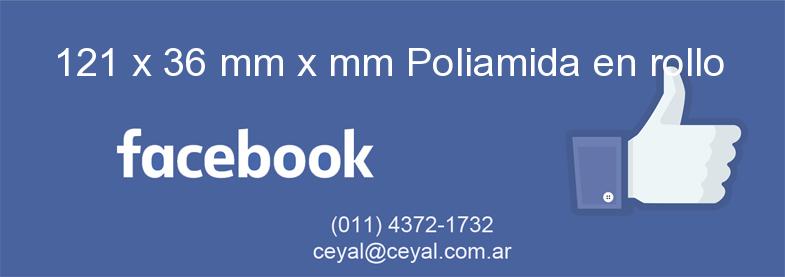 121 x 36 mm x mm Poliamida en rollo