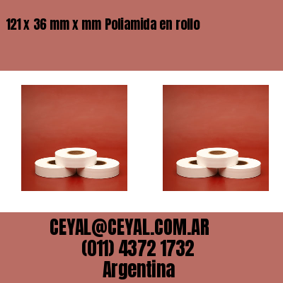 121 x 36 mm x mm Poliamida en rollo