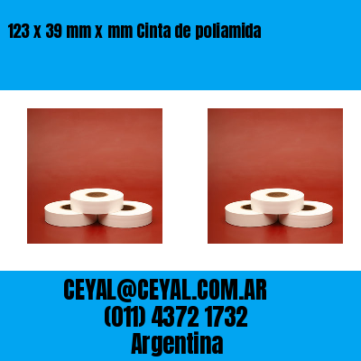 123 x 39 mm x mm Cinta de poliamida
