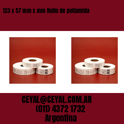 123 x 57 mm x mm Rollo de poliamida