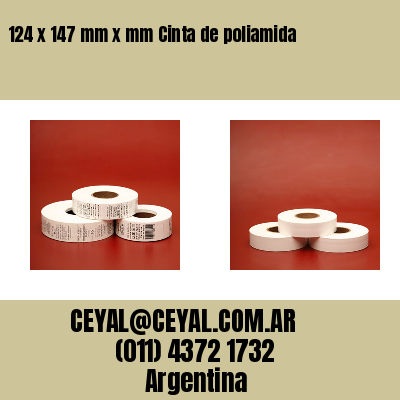 124 x 147 mm x mm Cinta de poliamida