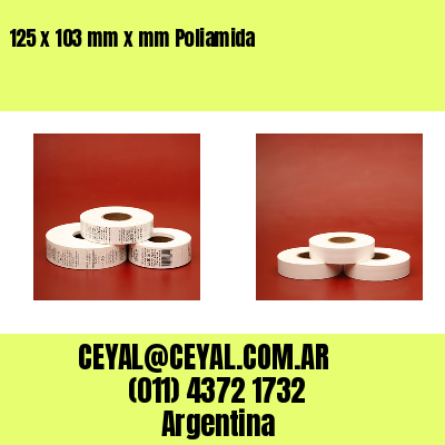 125 x 103 mm x mm Poliamida