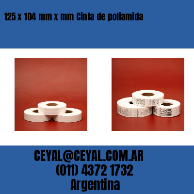 125 x 104 mm x mm Cinta de poliamida