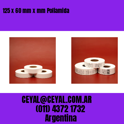 125 x 60 mm x mm Poliamida