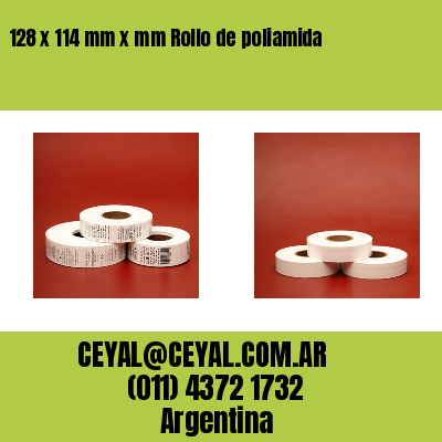 128 x 114 mm x mm Rollo de poliamida