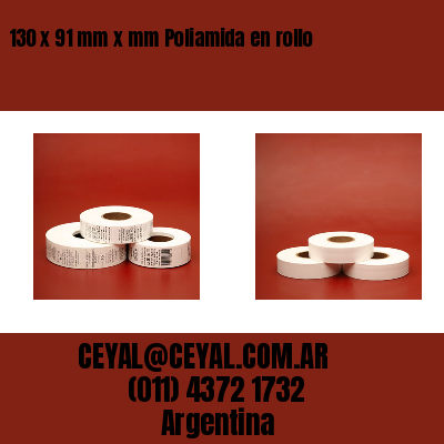 130 x 91 mm x mm Poliamida en rollo