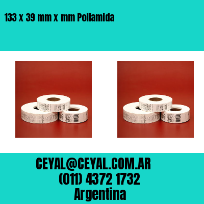 133 x 39 mm x mm Poliamida