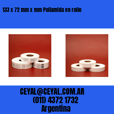 133 x 72 mm x mm Poliamida en rollo