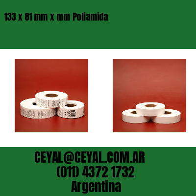 133 x 81 mm x mm Poliamida