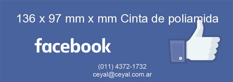 136 x 97 mm x mm Cinta de poliamida