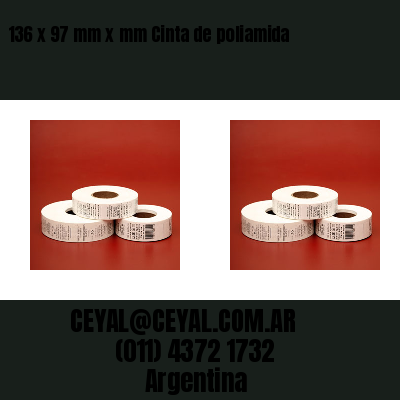 136 x 97 mm x mm Cinta de poliamida