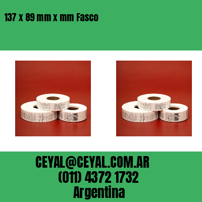137 x 89 mm x mm Fasco