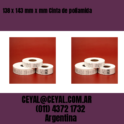 138 x 143 mm x mm Cinta de poliamida
