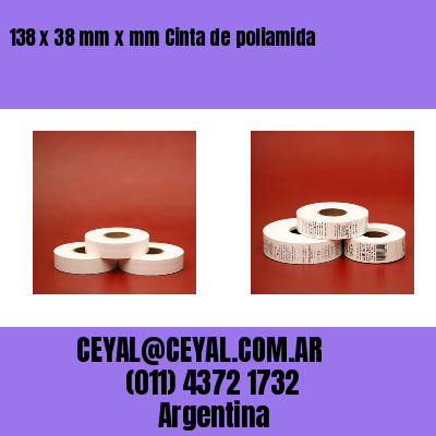 138 x 38 mm x mm Cinta de poliamida