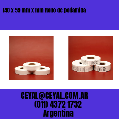 140 x 59 mm x mm Rollo de poliamida