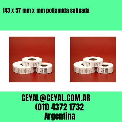 143 x 57 mm x mm poliamida satinada