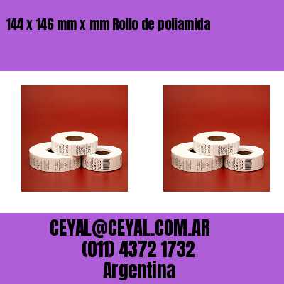 144 x 146 mm x mm Rollo de poliamida