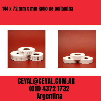 144 x 72 mm x mm Rollo de poliamida