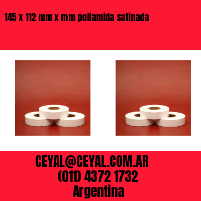 145 x 112 mm x mm poliamida satinada