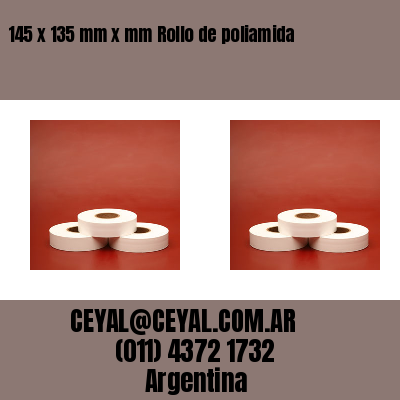 145 x 135 mm x mm Rollo de poliamida