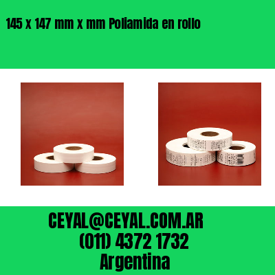 145 x 147 mm x mm Poliamida en rollo