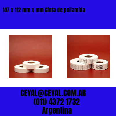 147 x 112 mm x mm Cinta de poliamida