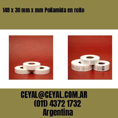 148 x 30 mm x mm Poliamida en rollo