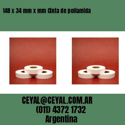 148 x 34 mm x mm Cinta de poliamida