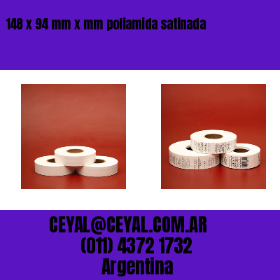 148 x 94 mm x mm poliamida satinada