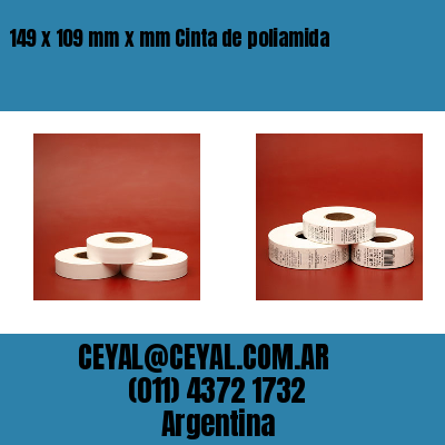 149 x 109 mm x mm Cinta de poliamida