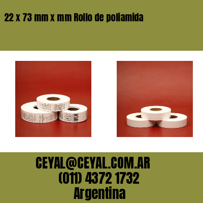 22 x 73 mm x mm Rollo de poliamida