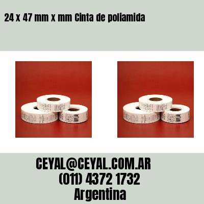 24 x 47 mm x mm Cinta de poliamida