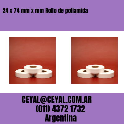 24 x 74 mm x mm Rollo de poliamida